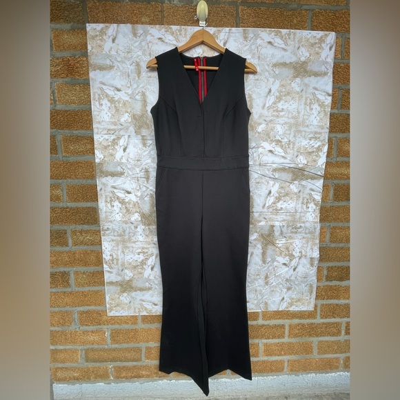 SPANX The Perfect Jumpsuit Sleeveless Back Zip Bootcut Leg Classic Black medium - Picture 5 of 15